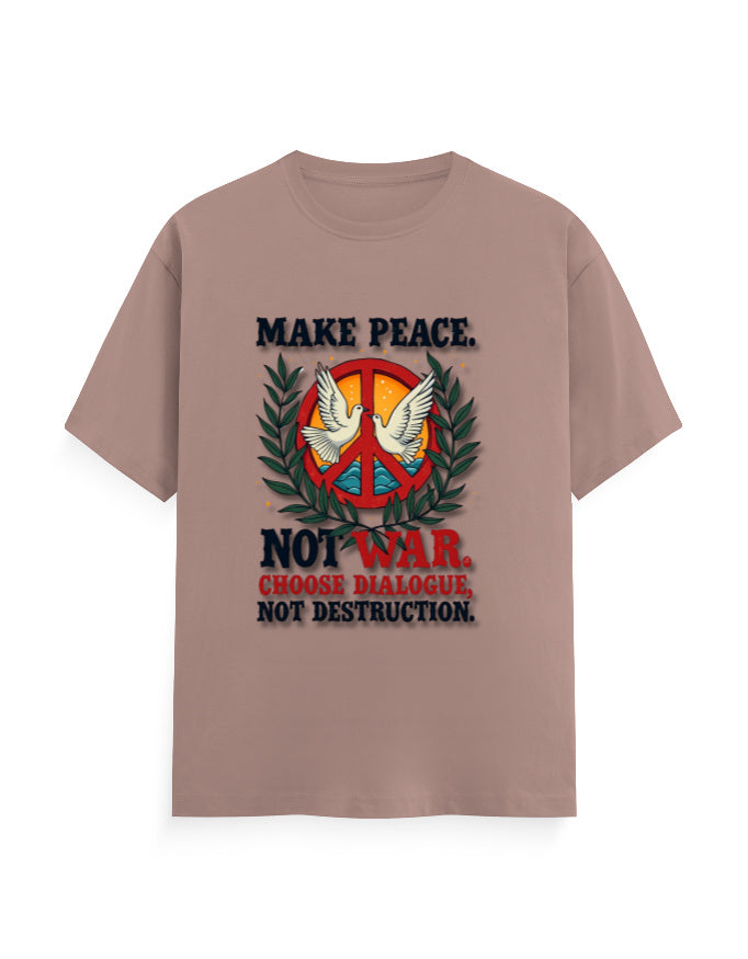 Unisex Crew T-Shirt - Make Peace Mushroom GlowZonePrints