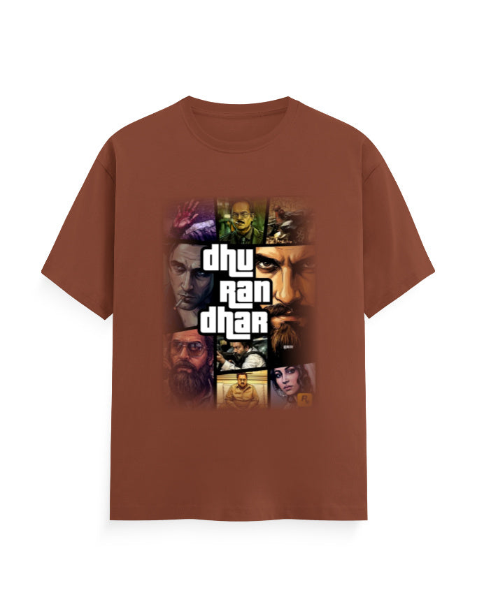 Unisex Crew T-Shirt – Dhurandhar(C) Copper GlowZonePrints