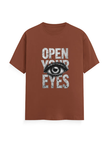 Open Your Eyes T Shirt Copper GlowZonePrints