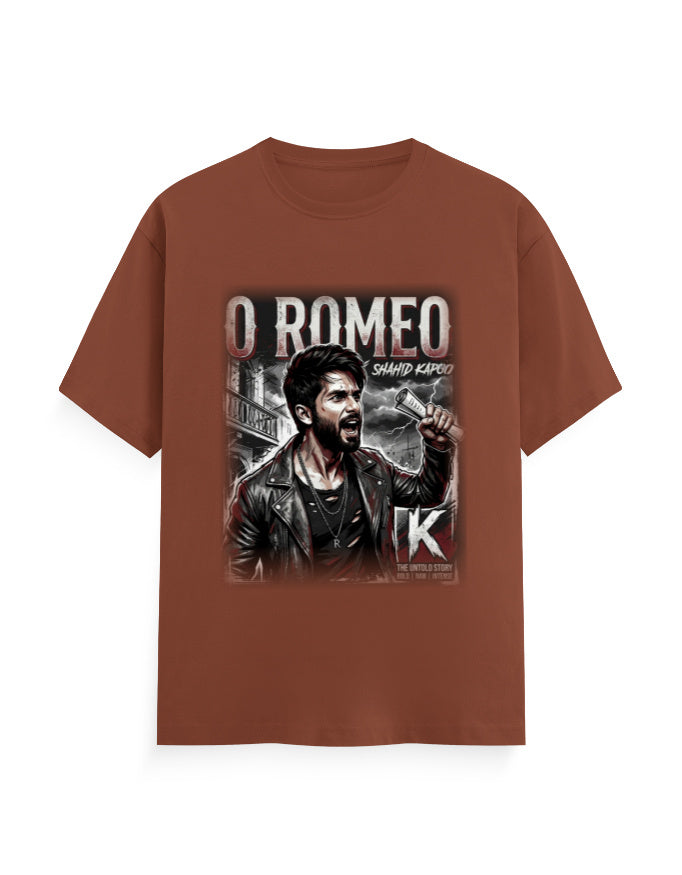 Unisex Classic Crew T-Shirt - O Romeo-Retro Copper GlowZonePrints