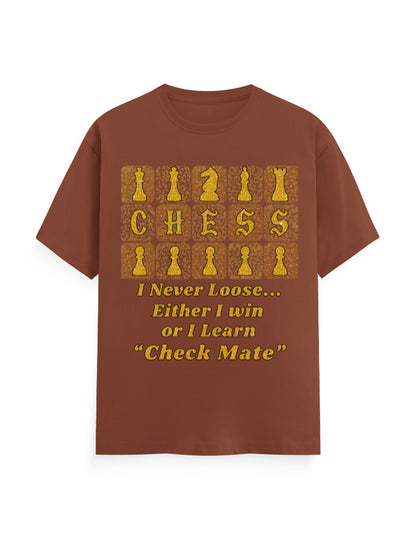 Unisex Classic Crew T-Shirt – Chess (Gold Edition) Copper GlowZonePrints