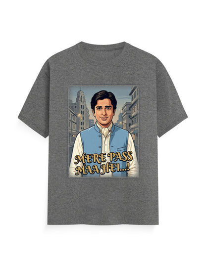 Unisex Classic Crew T-Shirt - Deewar1975 Charcoal Melange GlowZonePrints