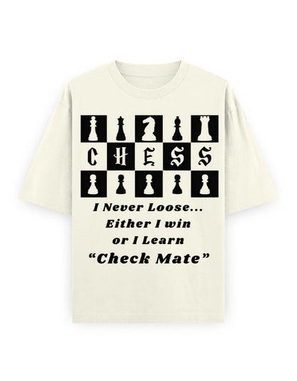 Unisex Oversized Classic T-Shirt – Chess (Black Edition) Off White GlowZonePrints