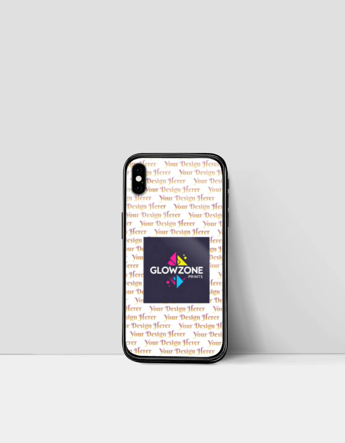 IPhone Glass Case (Custom Print) Custom iPhone XS GlowZonePrints