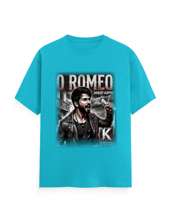 Unisex Classic Crew T-Shirt - O Romeo-Retro SkyBlue GlowZonePrints