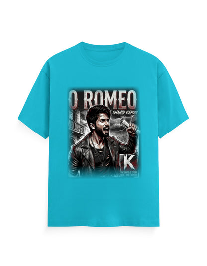 Unisex Classic Crew T-Shirt - O Romeo-Retro SkyBlue GlowZonePrints