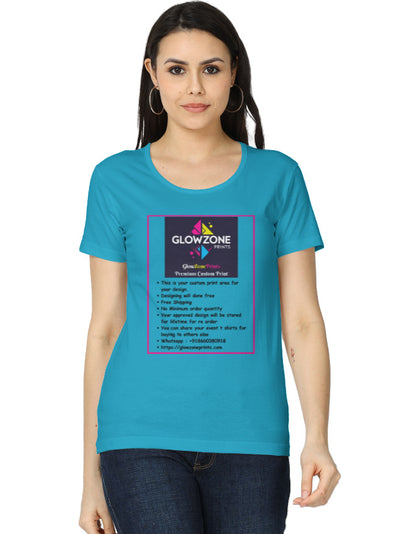 Women's Classic T-Shirt | (Custom Print) -1 SkyBlue GlowZonePrints