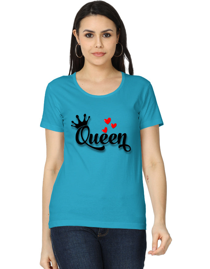 Women's Classic T-Shirt - Queen SkyBlue GlowZonePrints