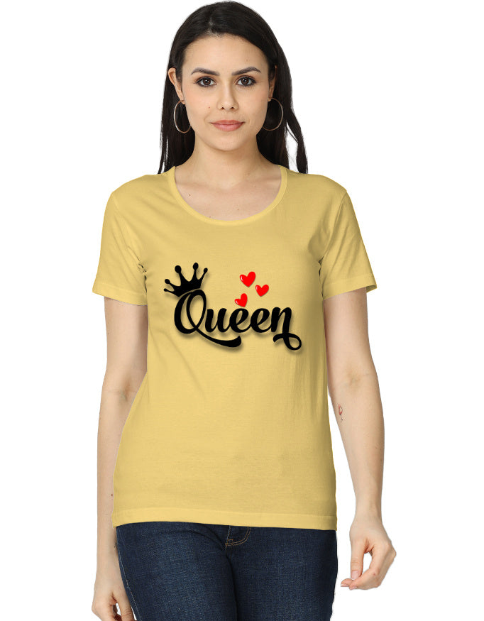 Women's Classic T-Shirt - Queen Yellow GlowZonePrints