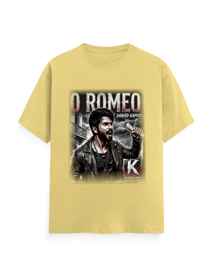 Unisex Classic Crew T-Shirt - O Romeo-Retro Yellow GlowZonePrints