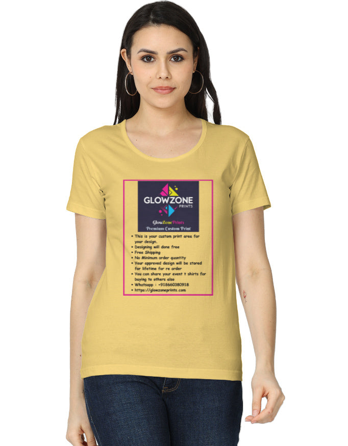 Women's Classic T-Shirt | (Custom Print) -1 Yellow GlowZonePrints