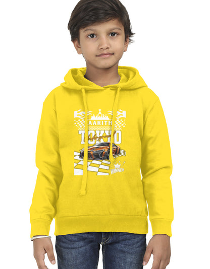 TOKYO Race Kids Hoodie Yellow GlowZonePrints