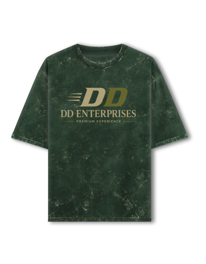 Acid Washed Oversized Tee - DD Enterprises Bottle Green Generic