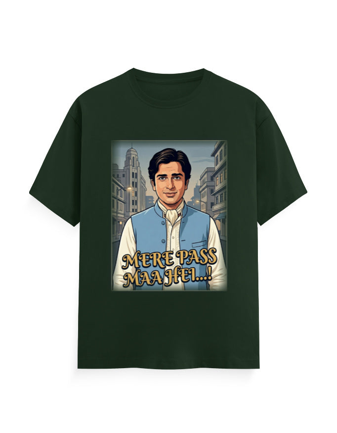 Unisex Classic Crew T-Shirt - Deewar1975 Bottle Green GlowZonePrints