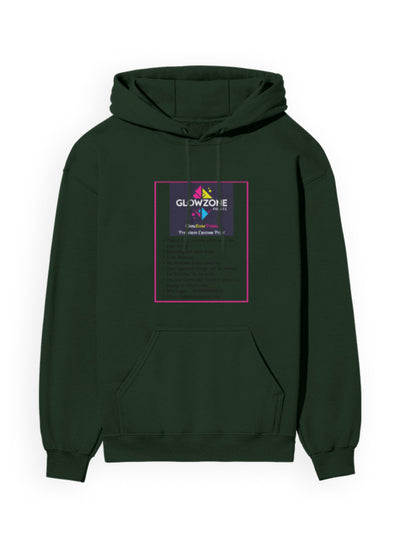Unisex Hoodie | UH24 (Custom Print) Bottle Green GlowZonePrints