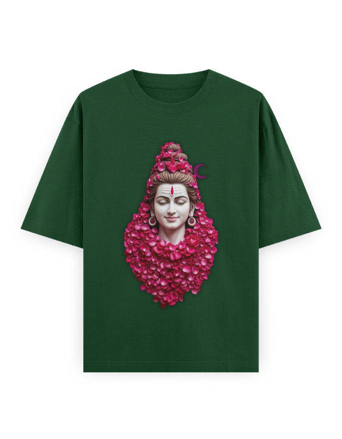 Mythic Warrior Oversized T-Shirt | GS01 Bottle Green GlowZonePrints