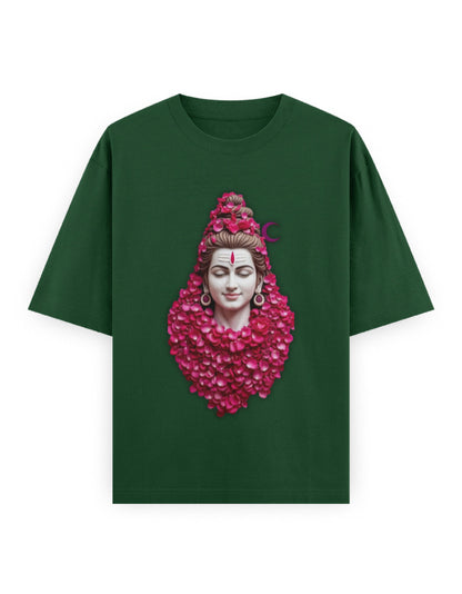 Mythic Warrior Oversized T-Shirt | GS01 Bottle Green GlowZonePrints