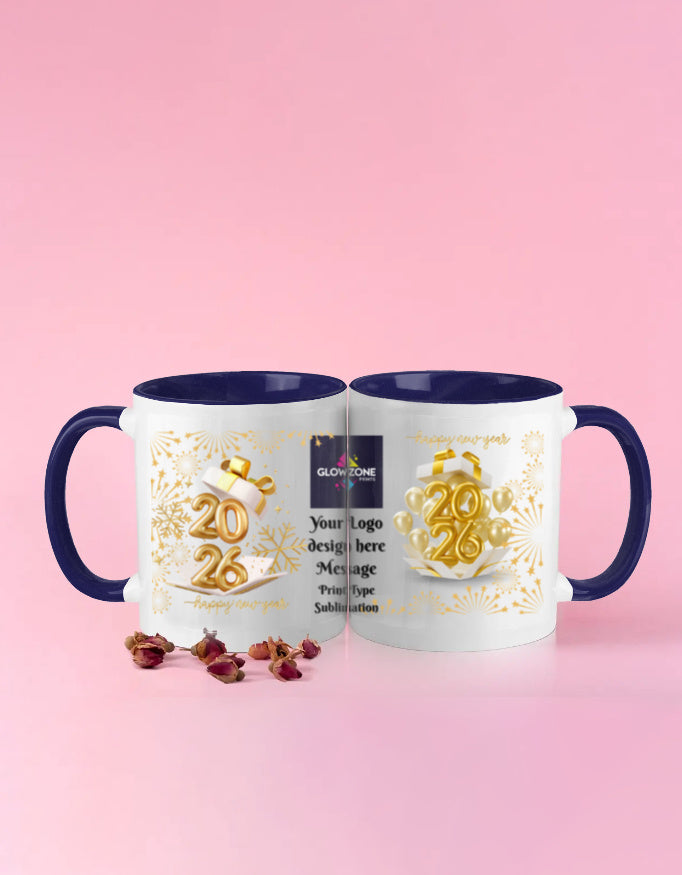 Color Coffee Mug | 325ml (Custom Print) Custom Dark Blue GlowZonePrints