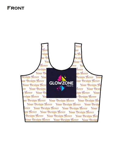 Custom AOP (All Over Print) Crop Tank GlowZonePrints