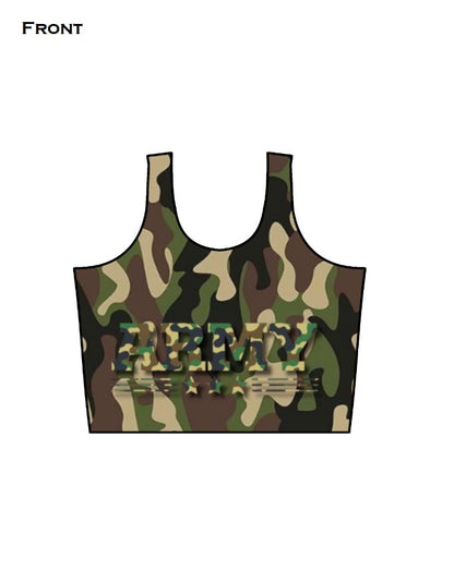 Camouflage AOP Crop Tank Tee GlowZonePrints
