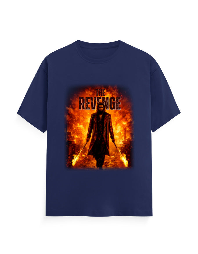 Unisex Crew T-Shirt – Dhurandhar - Revenge Royal Blue GlowZonePrints