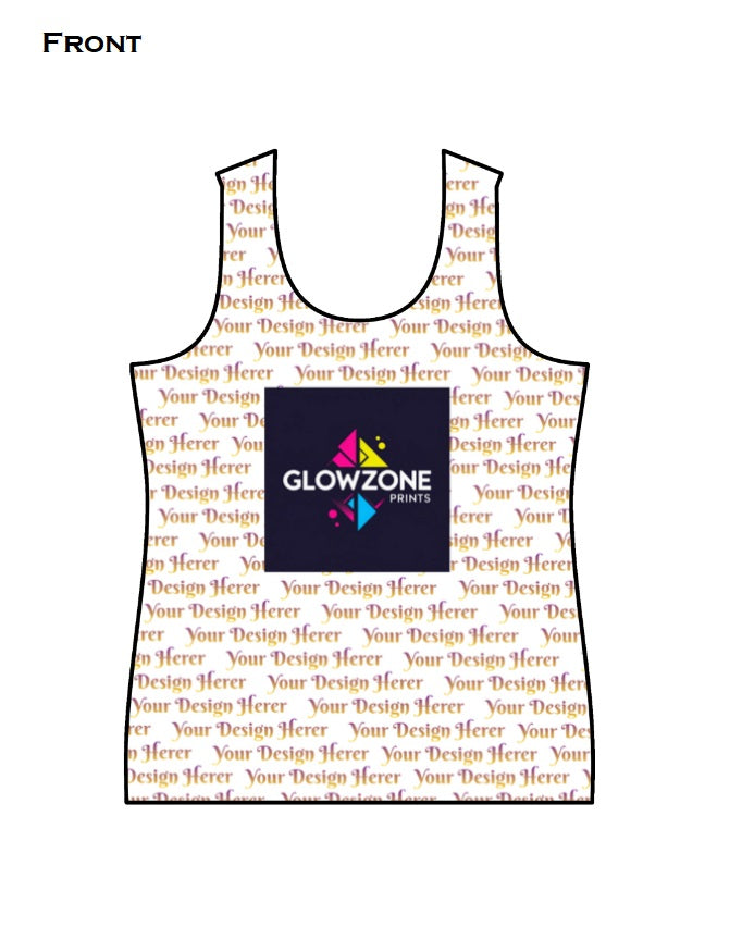 Custom Women's AOP Tank Top GlowZonePrints