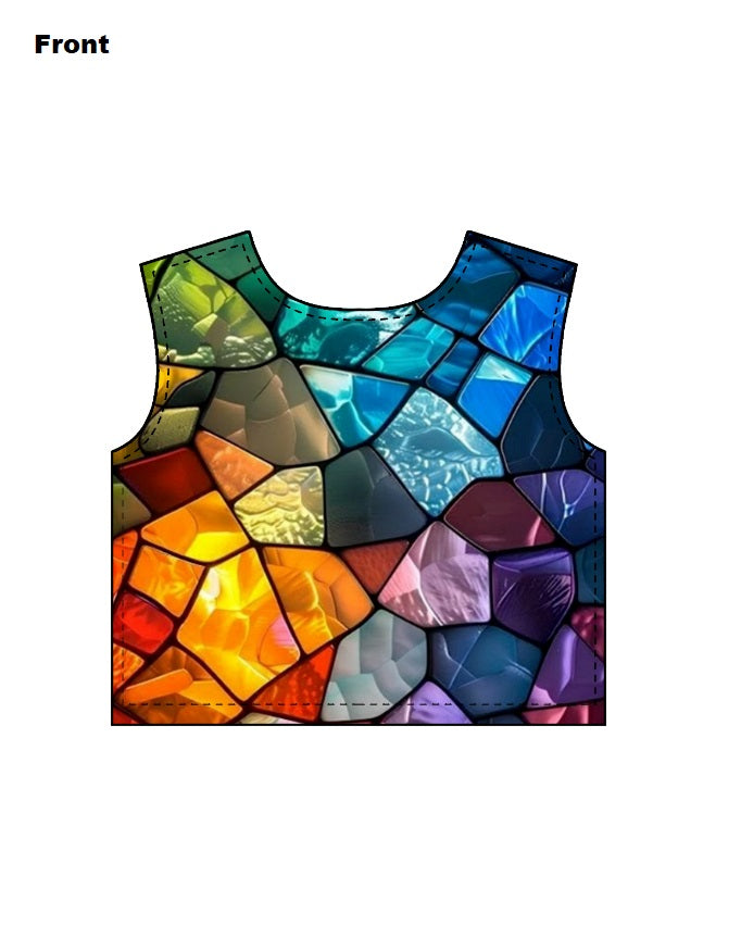 AOP Crop Top – NeoColorFull Effect