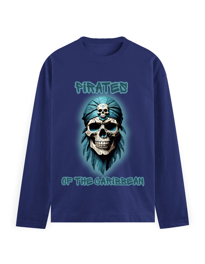 Men's Full Sleeve T-Shirt - Pirates Royal Blue GlowZonePrints