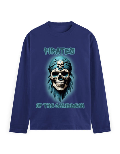 Men's Full Sleeve T-Shirt - Pirates Royal Blue GlowZonePrints
