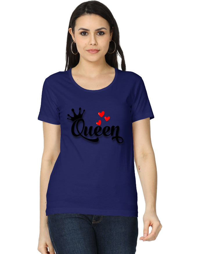 Women's Classic T-Shirt - Queen Royal Blue GlowZonePrints