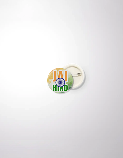 Patriotic Badge – Indian Flag / Jai Hind Variant