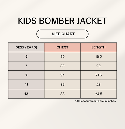 AOP Kids Bomber Jacket – Neon Burst Geometric Pattern