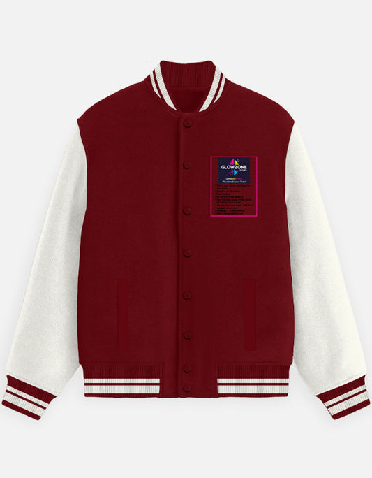 Unisex Varsity Jacket | UJ31 (Custom Print) Red GlowZonePrints