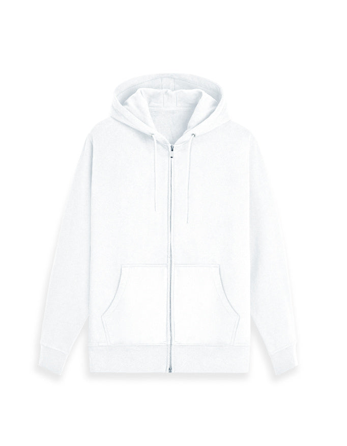 Unisex Zip Hoodie | UH38 (Custom Print) White GlowZonePrints