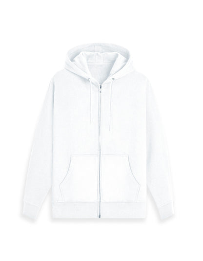 Unisex Zip Hoodie | UH38 (Custom Print) White GlowZonePrints