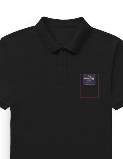 Men's Premium Polo | MP25 (Custom Print) Black GlowZonePrints