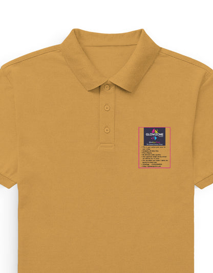 Men's Premium Polo | MP25 (Custom Print) Mustard Yellow GlowZonePrints
