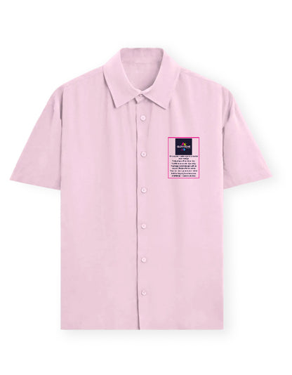 Unisex Oversized Shirt | UC28 (Custom Print) Light Baby Pink GlowZonePrints