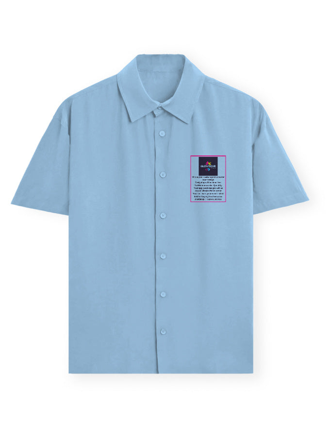 Unisex Oversized Shirt | UC28 (Custom Print) Baby Blue GlowZonePrints