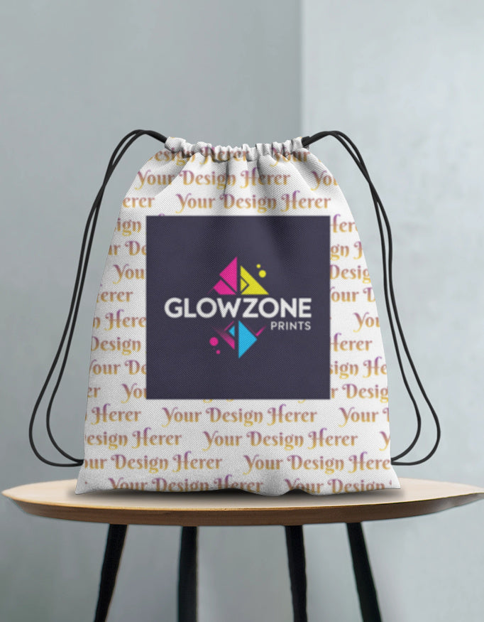 AOP Drawstring Bag (Custom Print) Custom Standard GlowZonePrints