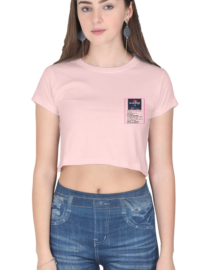 Female Crop Top | FC39 (Custom Print) GlowZonePrints