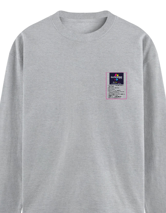 Men's Full Sleeve T-Shirt | MF31 (Custom Print) GlowZonePrints