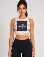Women's AOP Sports Crop Top – Custom All-Over Print GlowZonePrints