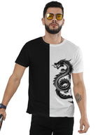 Dragon Black &amp; White AOP T-Shirt | Unisex Dragon S GlowZonePrints