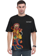 Unisex AOP Oversized Tee Black GlowZonePrints