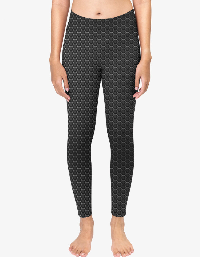 Aop Gym Leggings White S GlowZonePrints