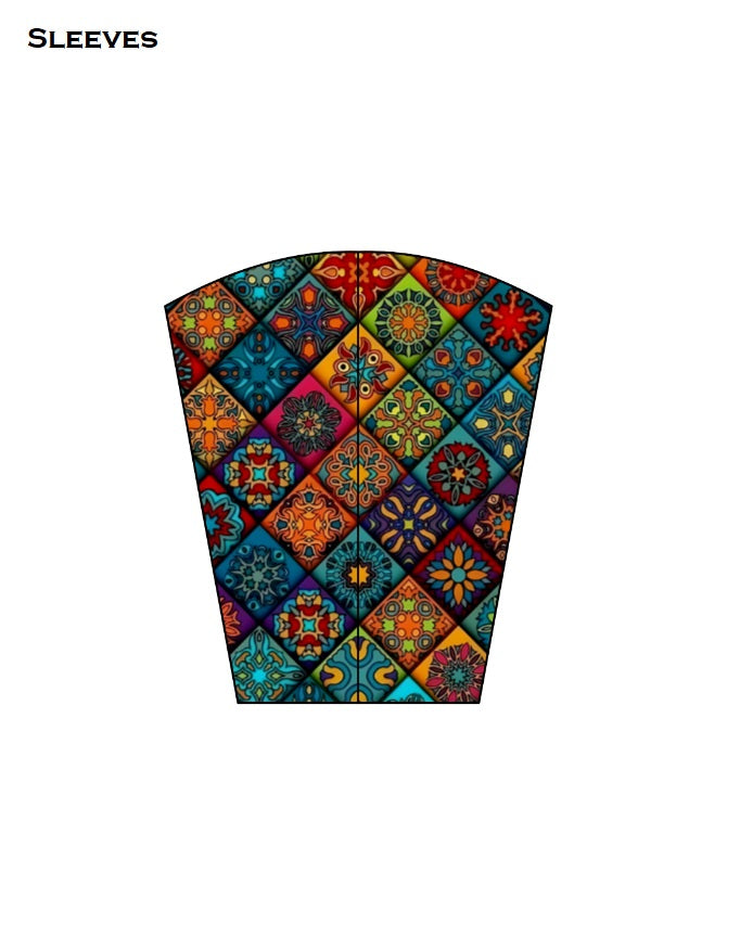 Geometric Design Women's AOP Bomber Jacket GlowZonePrints