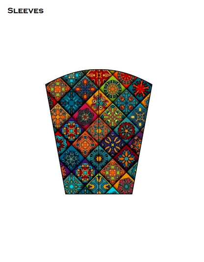 Geometric Design Women's AOP Bomber Jacket GlowZonePrints