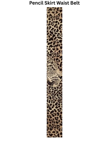 Leopard Aop Pencil Skirt GlowZonePrints