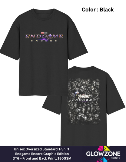 Unisex Oversized Standard T-Shirt – Endgame Encore Graphic Edition